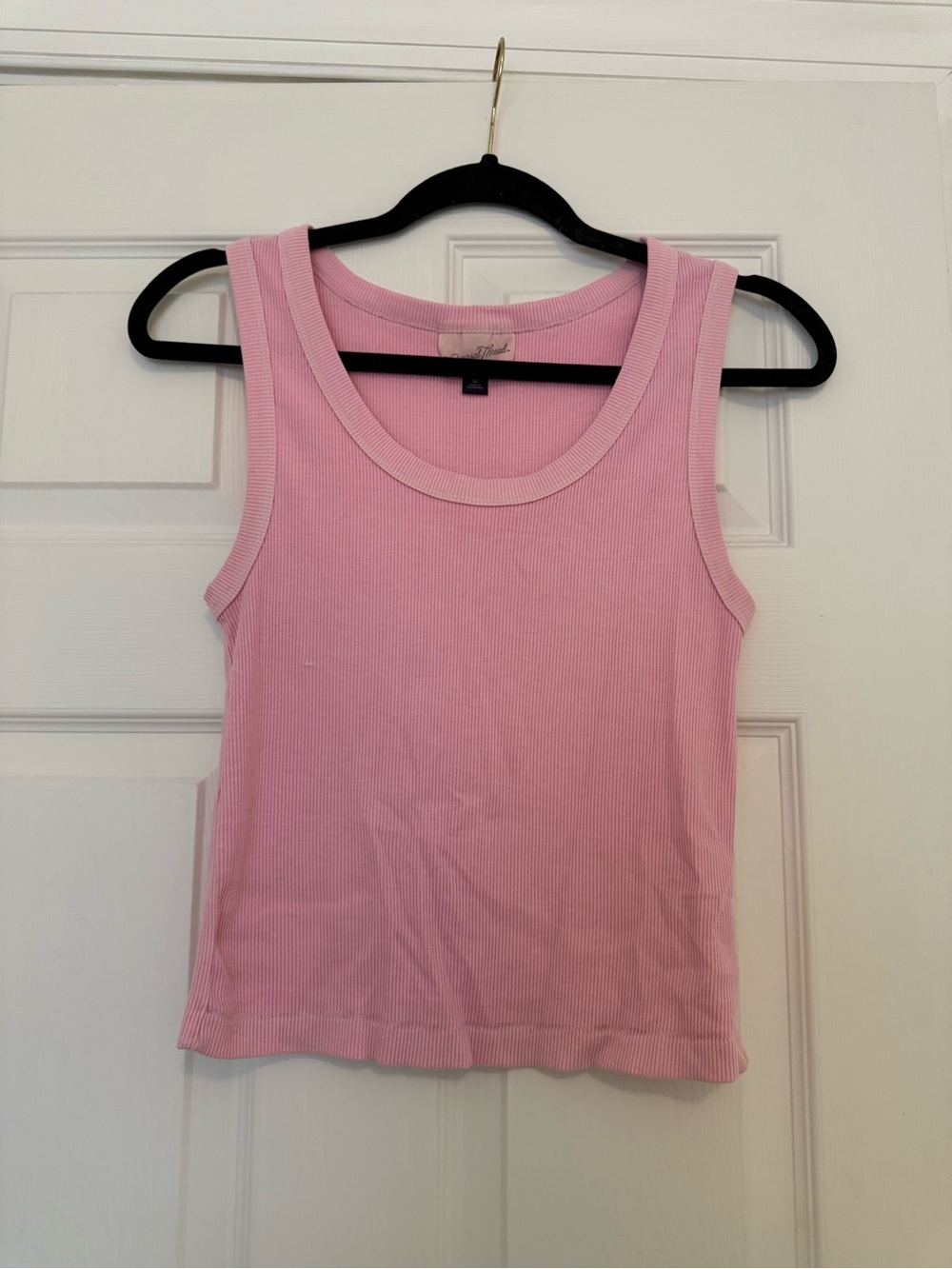 Universal Thread Light Pink Ribbed Scoop Neck Tank
